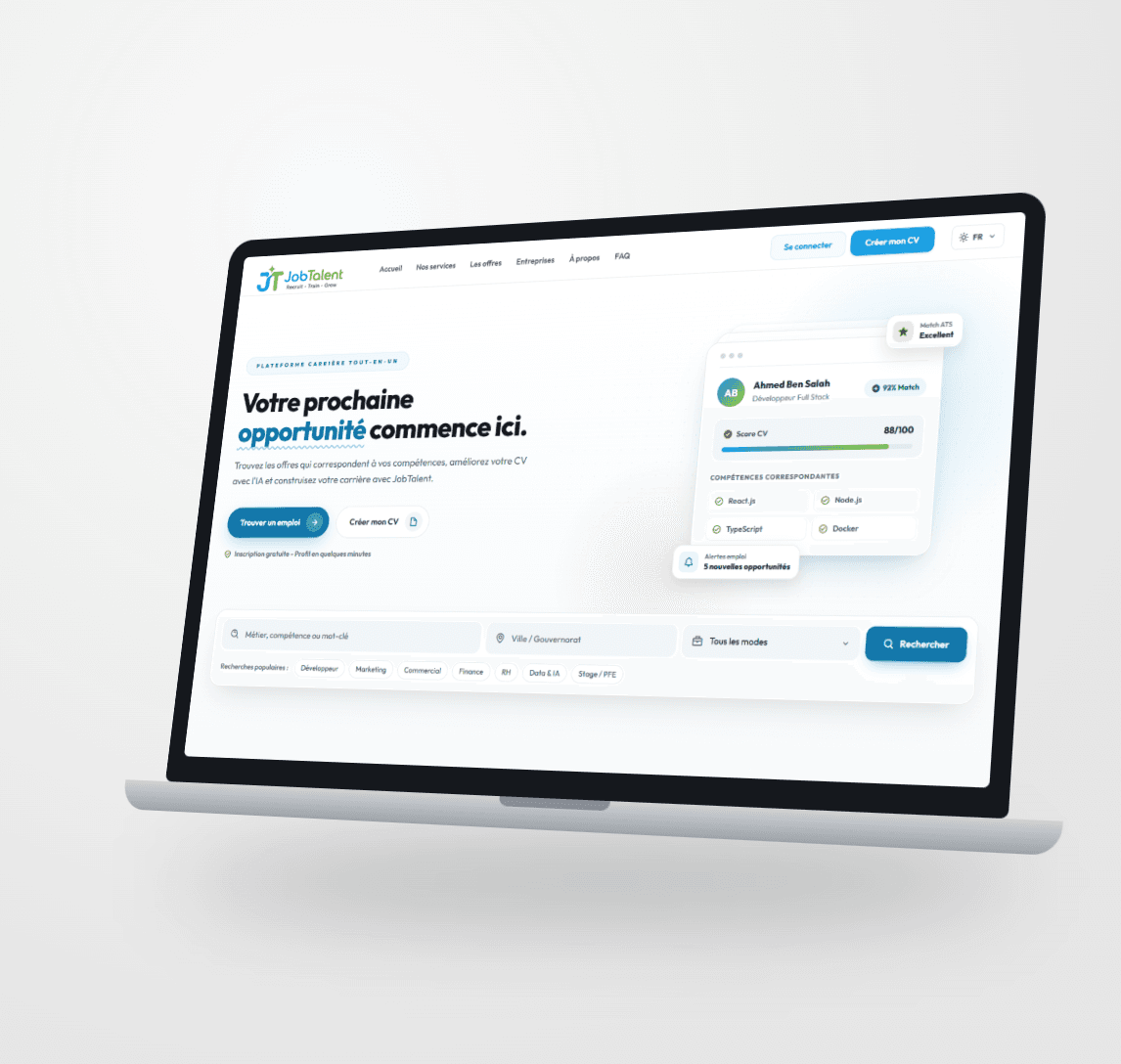 Aperçu du projet JobTalent